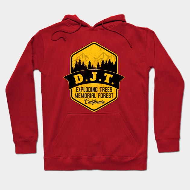 Exploding Trees Memorial Forest Hoodie by Graphico